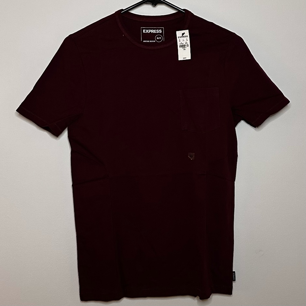 Express maroon/burgundy shirt XS NWT